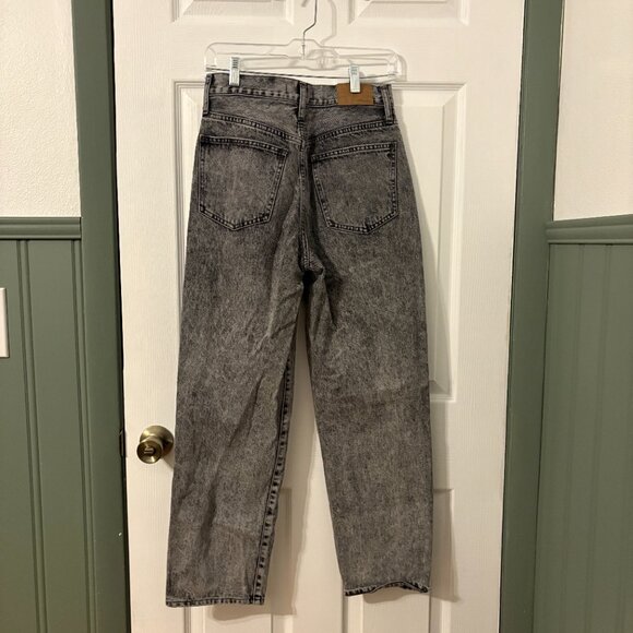 Madewell Black Denim Perfect Vintage Straight Jean Size 27 - Picture 5 of 5